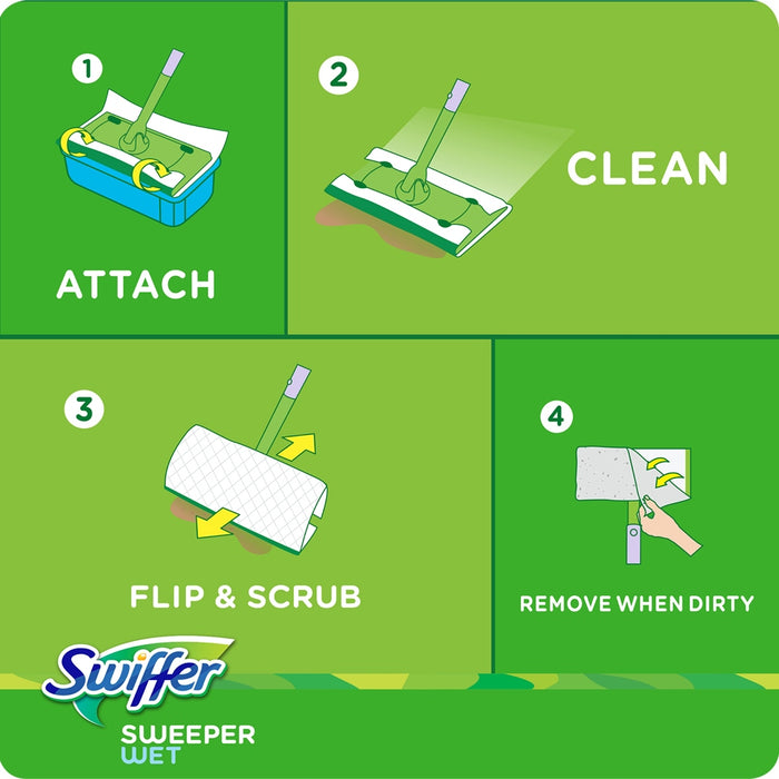 Swiffer Sweeper Wet Mopping Cloths, Refills, 60 ct