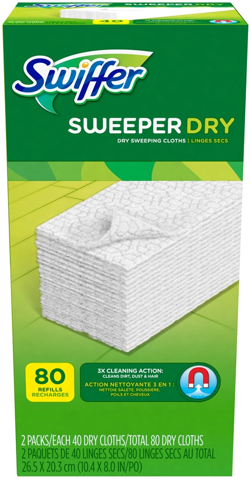 Swiffer Dry Sweeping Refills, 80 ct