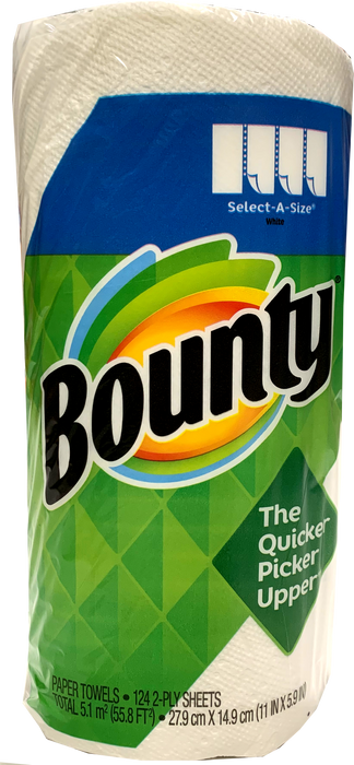 Bounty Paper Towel Roll, 124 2-Ply, 1 ct