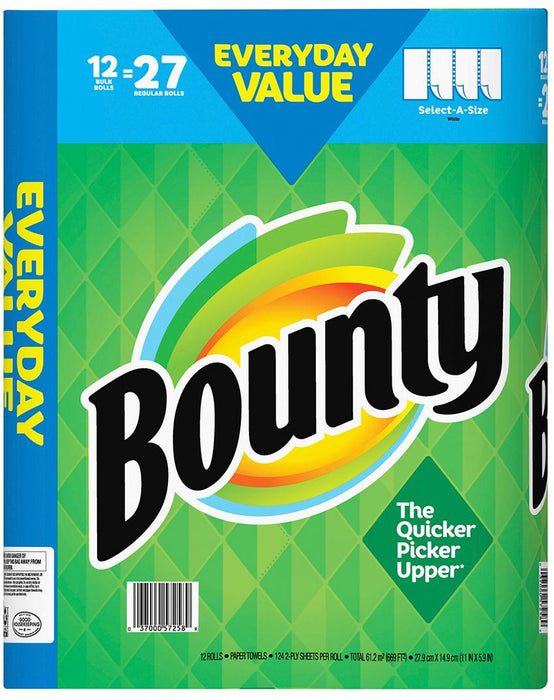 Bounty Select-A-Size Bulk Roll Paper Towels, 12 ct