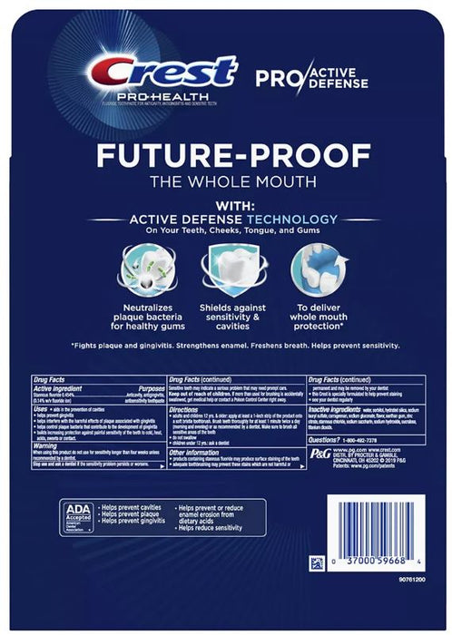 Crest Pro-Health & Defense Deep Clean Toothpaste, 4-Pack , 4 x 4 oz