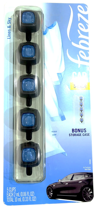 Febreze Car Freshener Clips, 5 ct