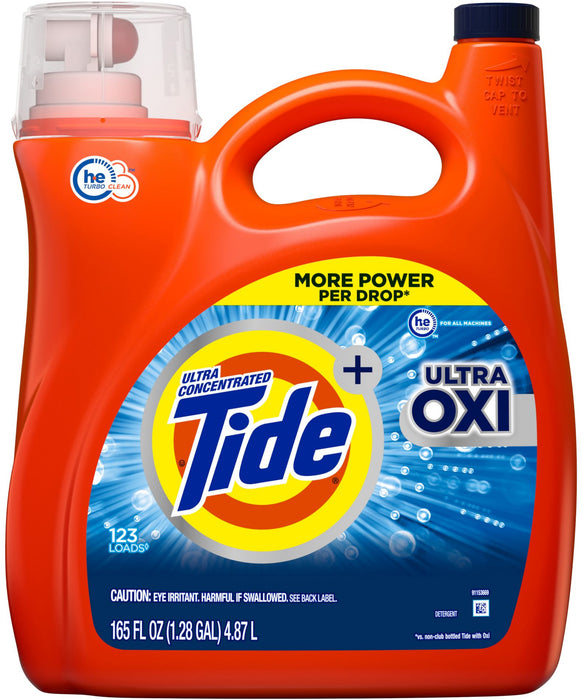 Tide Ultra Oxi Liquid Laundry Detergent, 165 oz