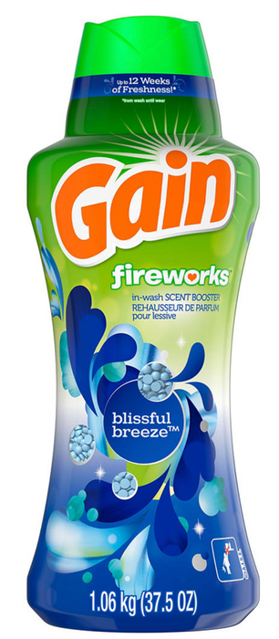 Gain Fireworks Blissful Breeze In-Wash Scent Booster Beads, 37.5 oz