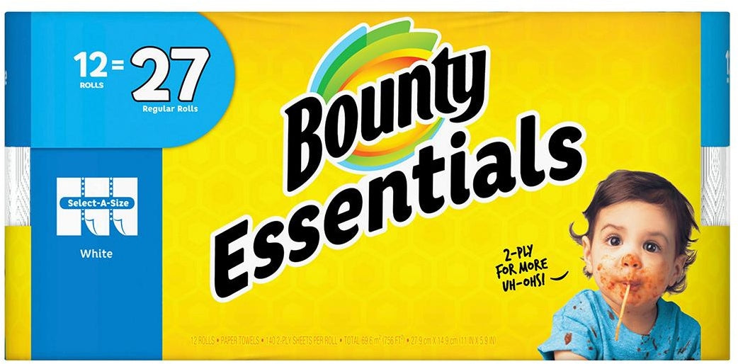 Bounty Essentials Select-A-Size Paper Towels, 12 ct