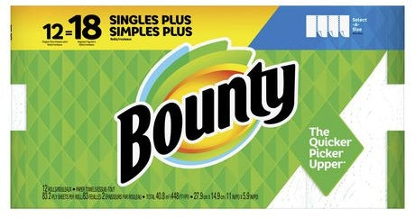 Bounty Select-A-Size Paper Towels, 12 ct