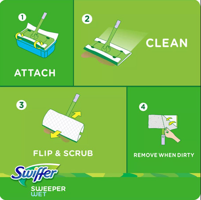 Swiffer Sweeper Wet Refills, Lavender Vanilla And Comfort , 64 ct