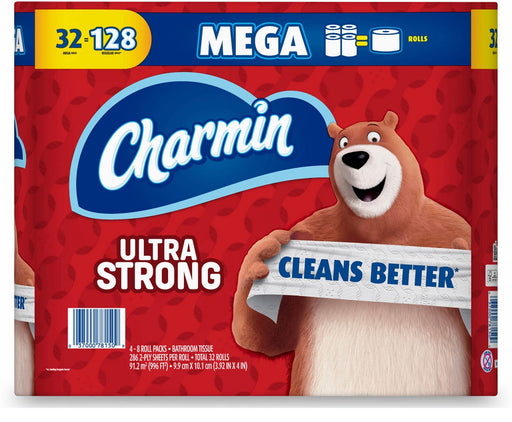 Charmin Ultra Strong Mega Rolls 286-Sheet 2-Ply Bathroom Tissue, 32 ct