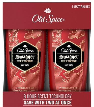 Old Spice Swagger Body Wash, 2 x 621 ml