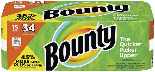 Bounty Gigantic Paper Towels Rolls, 15 ct