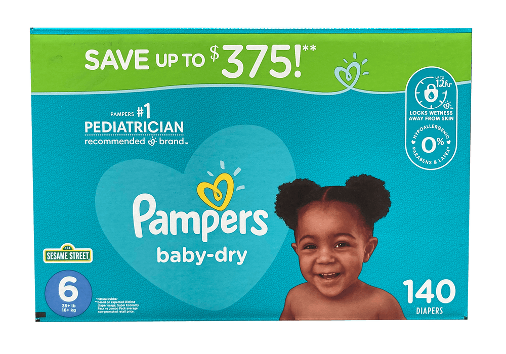 Pampers Baby Dry, Size 6, 140 ct