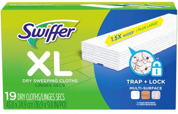 Swiffer Sweeper X-Large Dry Cloths, 19 ct