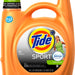 Tide Sport Febreze Liquid Detergent, Active Fresh, 156 oz