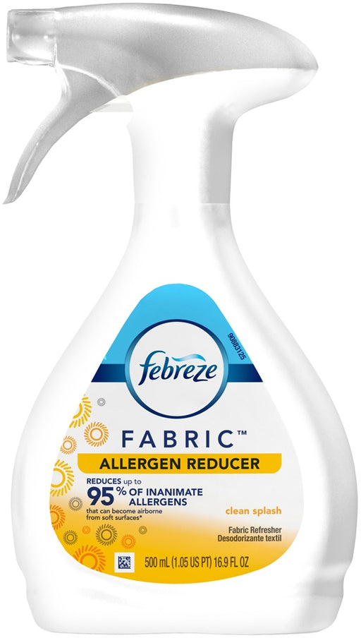 Febreze Fabric Allergen Reducer Fabric Refresher, Clean Splash, 500 ml