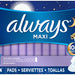 Always Maxi Extra Heavy Overnight Pads with Flexi-Wings, Size 5, Value Box, 54 ct