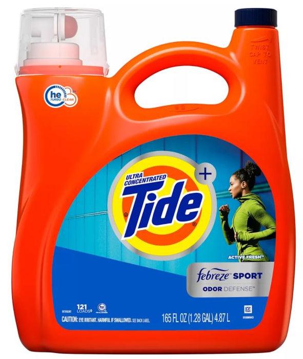 Tide Sport With Febreze Liquid Laundry Detergent , 165 oz