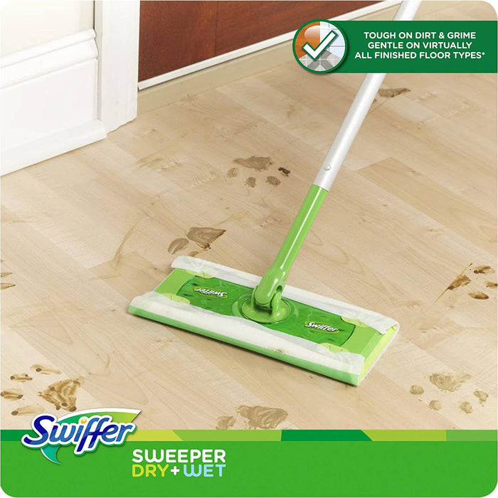 Swiffer Sweeper Dry + Wet Sweeping Kit, 11 pcs