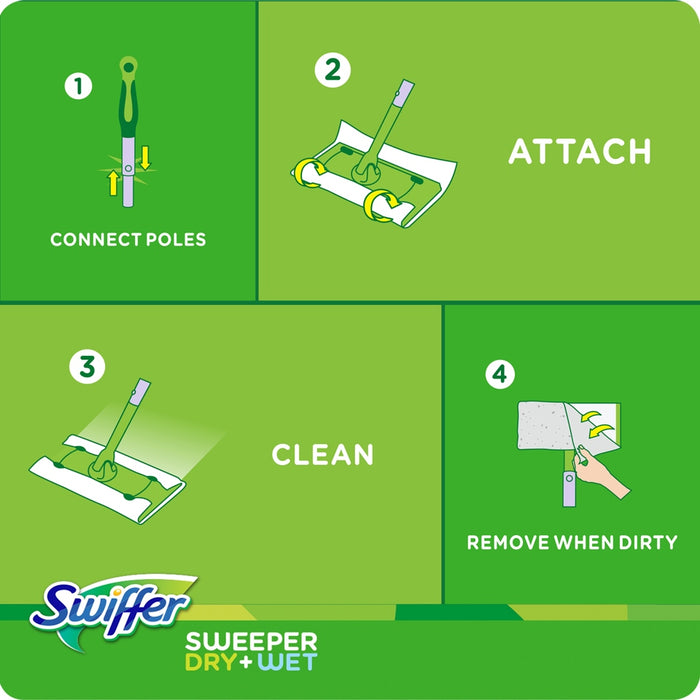 Swiffer 3-in-1 Cleaning Kit, Dusthers & Sweeper Dry + Wet, 3 ct