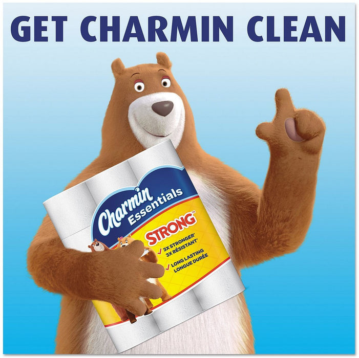 Charmin Essentials Strong Bathroom Tissue, 300 1-Ply Sheets, 16 ct