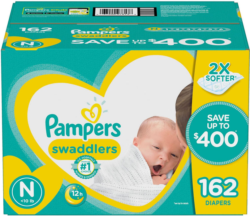 Pampers Swaddlers Diapers, Size 6, 92 ct