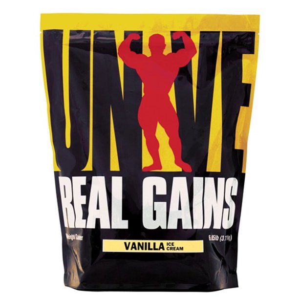 Universal Nutrition Real Gains Protein Powder, Vanilla Ice Cream , 6.8 ...