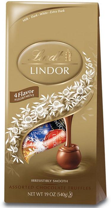 Lindt Lindor Truffles, 4 Flavor Assortment, 19 oz