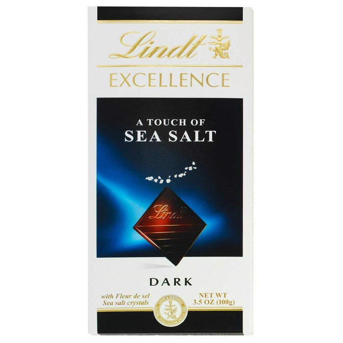 Lindt Excellence Dark Chocolate With Sea Salt, 4-Pack , 4 x 3.5 oz