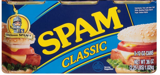 Spam Classic Luncheon Meat Value Pack, 3 x 12 oz