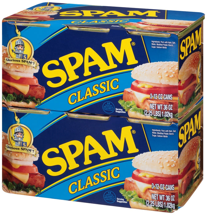Spam Classic Luncheon Meat Value Pack, 3 x 12 oz — Goisco.com