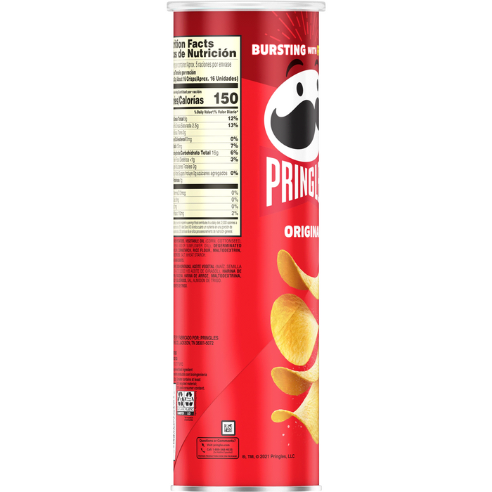 Pringles Original Potato Chips , 149 gr
