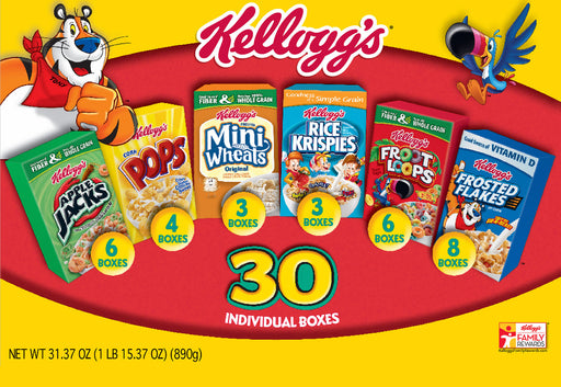 Kellogg's Assortment Pack, 30 pack - 1 oz