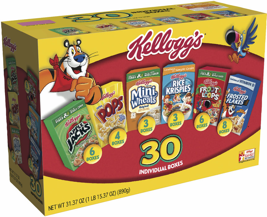 Kellogg's Assortment Pack, 30 pack - 1 oz