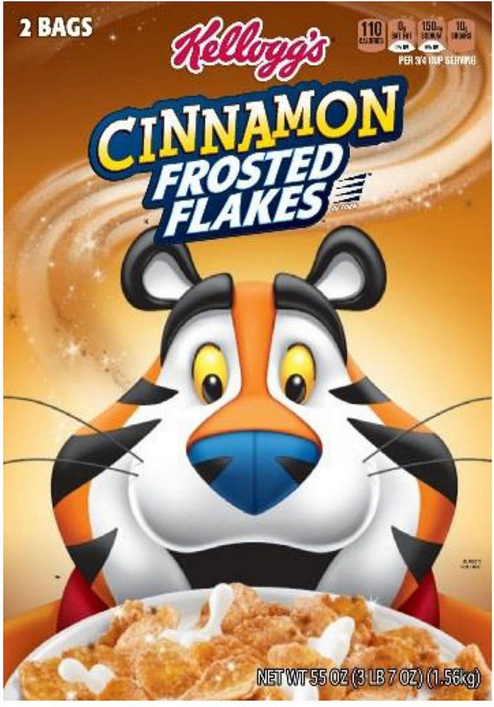 Kellogg's Cinnamon Frosted Flakes Cereal, 55 oz