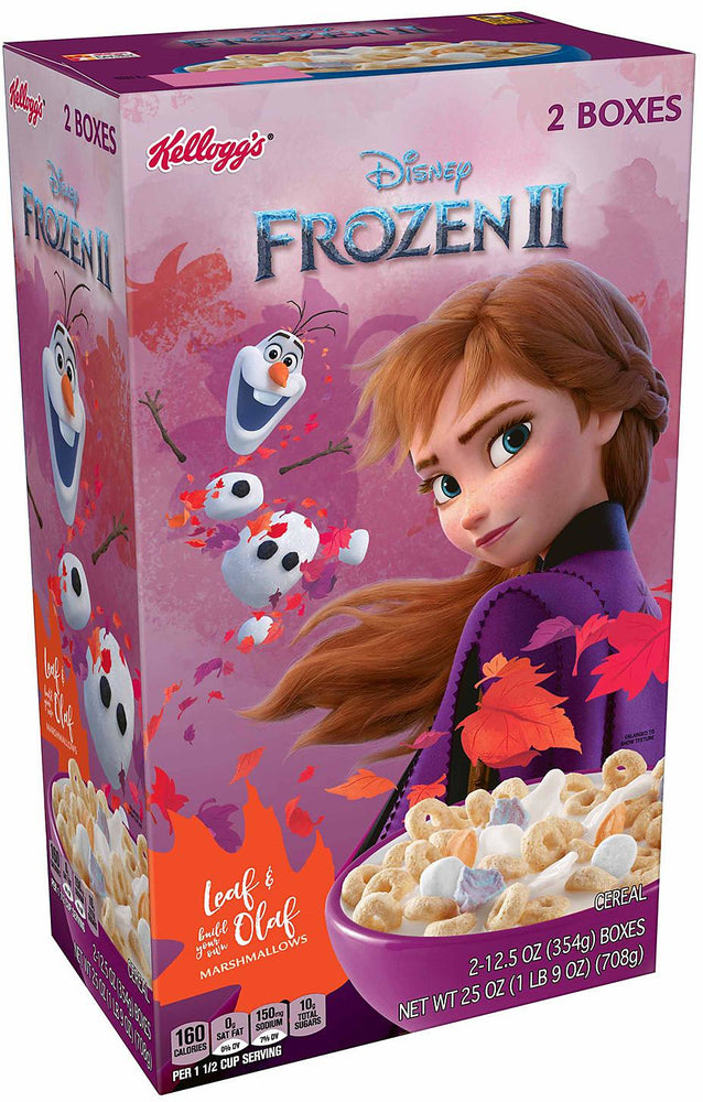 Kellogg's Disney Frozen II Cereal, 2-Pack, 2 x 12.5 oz