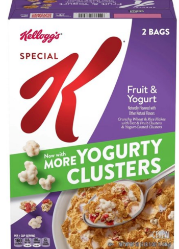 Kellogg's Special K Fruit & Yogurt, More Yogurty Clusters , 37 oz