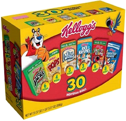 Kellogg's Individual Boxes, Variety Pack, 30 pack - 1 oz