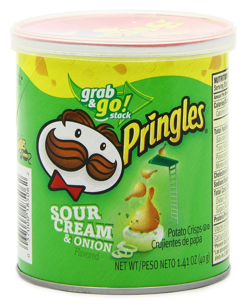 Pringles Sour Cream & Onion Small Stacks, Value Pack, 12 x 40 gr