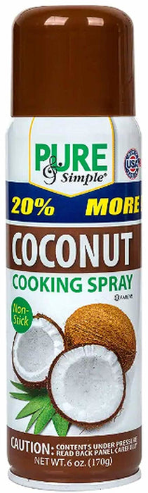 Pure & Simple Cooking Spray, Coconut, 6 oz