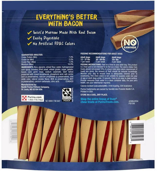 Purina Busy Bone With Beggin' Facilities Breed Dog Treats, 18 Bones, 66 oz