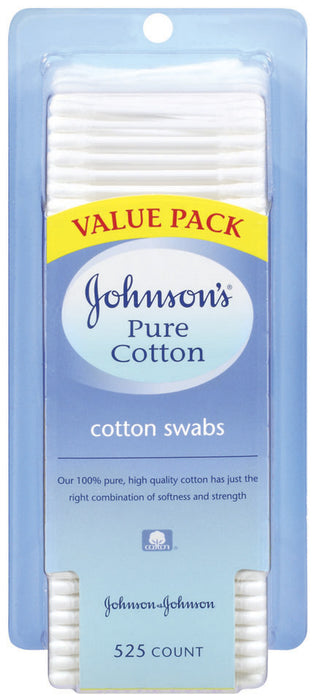 Johnson's Pure Cotton Swabs, Value Pack, 525 ct