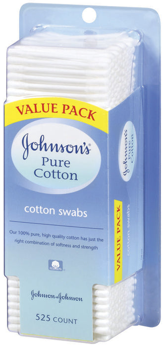 Johnson's Pure Cotton Swabs, Value Pack, 525 ct