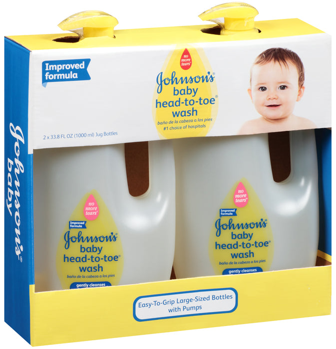 Johnson's Baby Head-To-Toe Wash, 2 x 33.8 oz