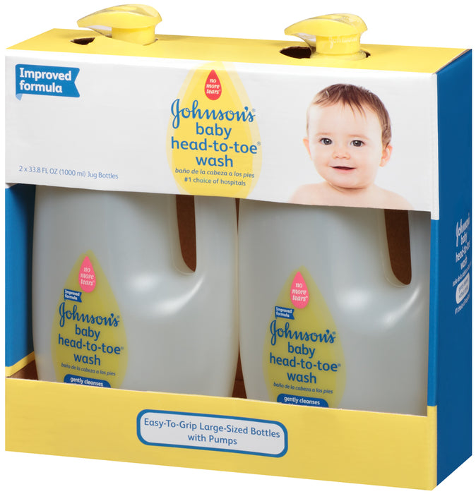 Johnson's Baby Head-To-Toe Wash, 2 x 33.8 oz