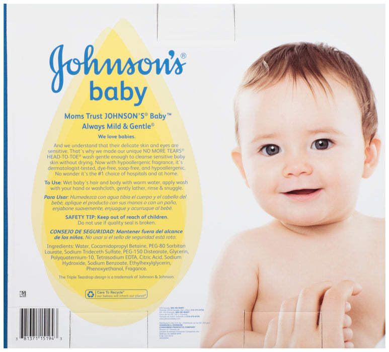 Johnson's Baby Head-To-Toe Wash, 2 x 33.8 oz