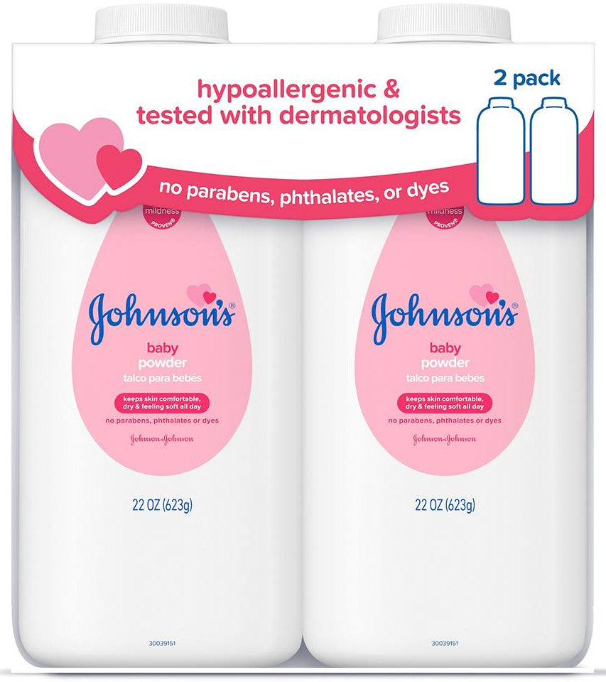 Johnson's Original Baby shops Powder Hypoallergenic with TALC 22oz New Silky Soft Skin