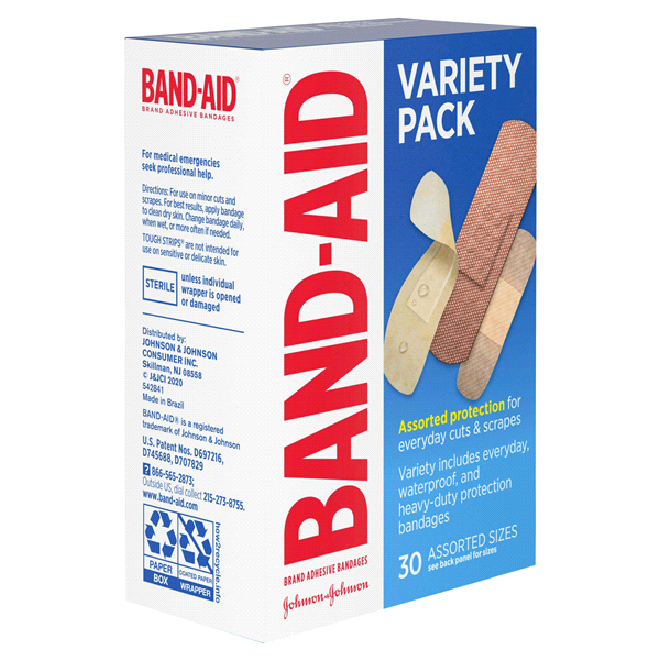 Band-Aid Bandages, Variety Pack , 30 ct