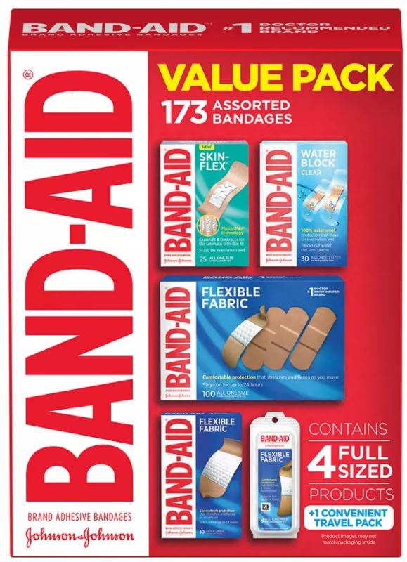 Band-Aid Assorted Bandages, 173 ct — Goisco.com