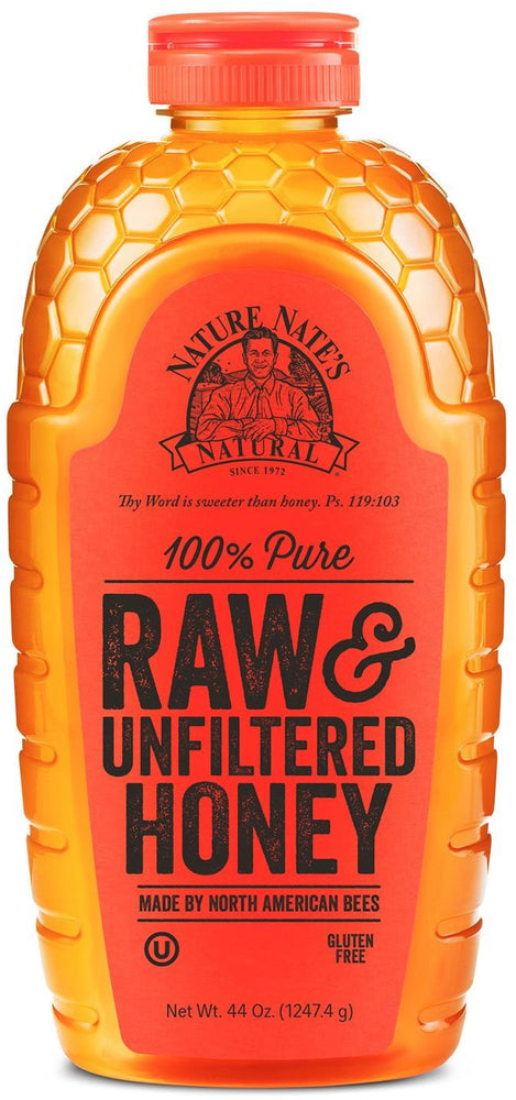 Nature Nate's 100% Pure Raw & Unfiltered Honey , 44 oz