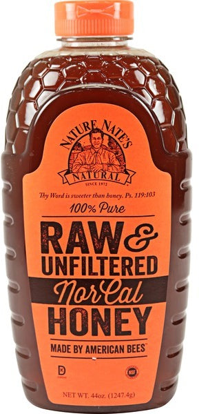 Nature Nate's Raw Unfiltered Honey, 44 oz