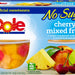 Dole Cherry Mixed Fruit, No Sugar Added, 4 x 4 oz